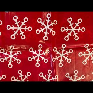 Christmas decor- Christmas snowflake shower curtain